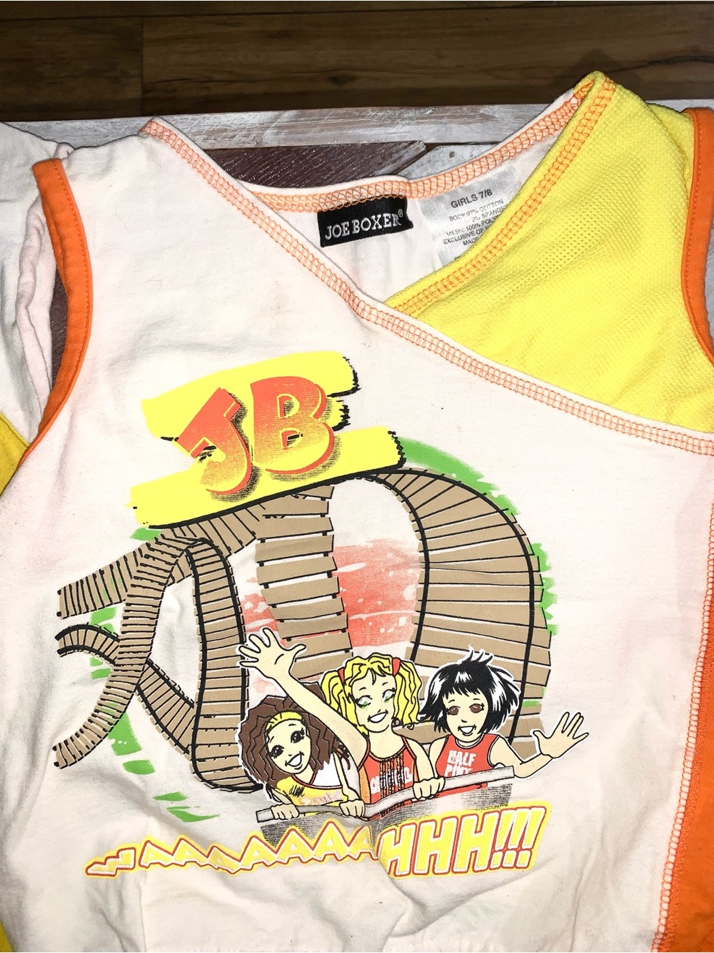 Vintage 90s girls clothing bundle orange and yellow size 7/8 - Picture 4 of 7